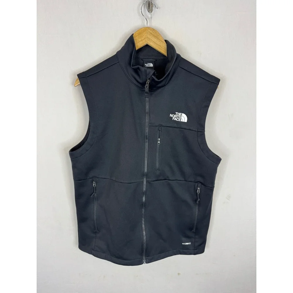 The North Face Mens WindWall Softshell Full Zip Vest Black NF0A336N Size M